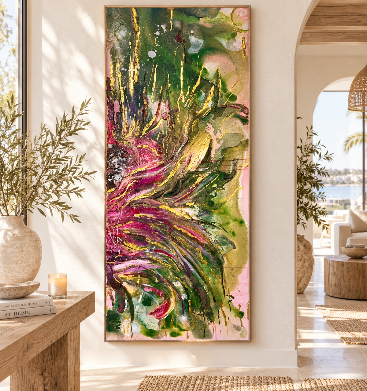 Essence of Protea sold original textured abstract artwork by Georgia Stevens
