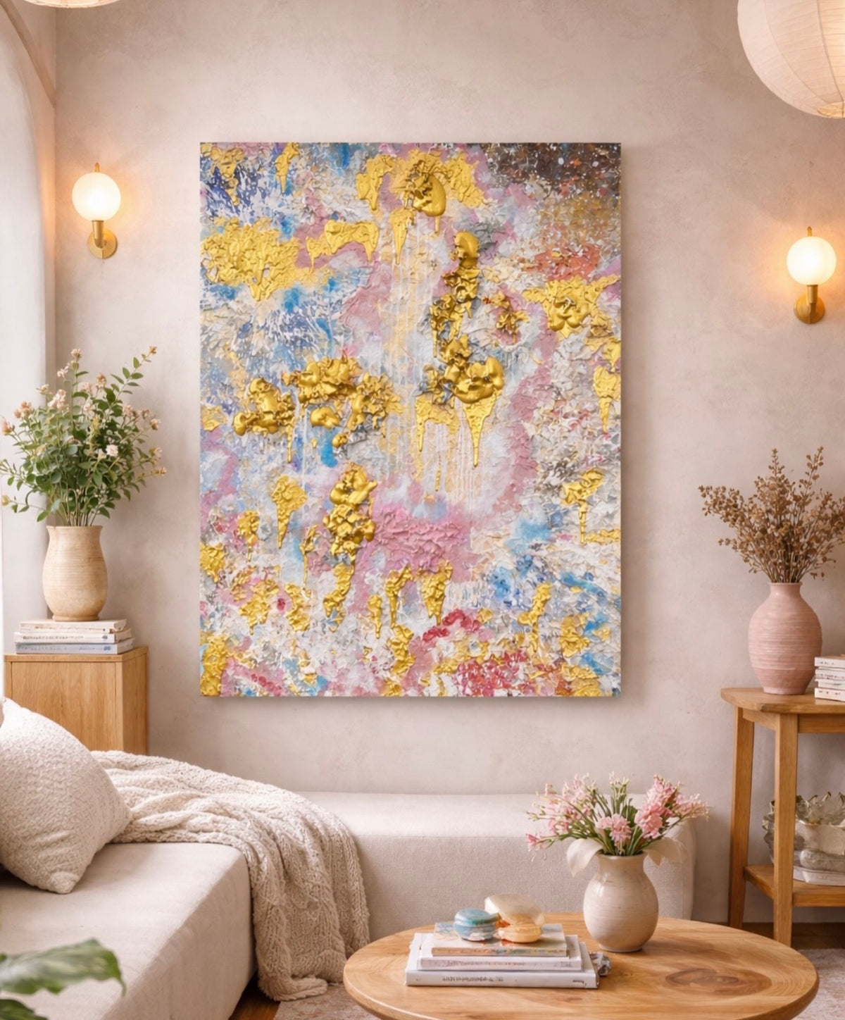 Sky of Angels sold original abstract artwork by Georgia Stevens